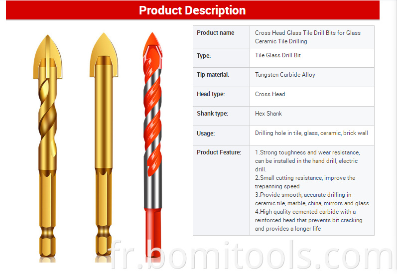 glass ceramic tile drill bit 16